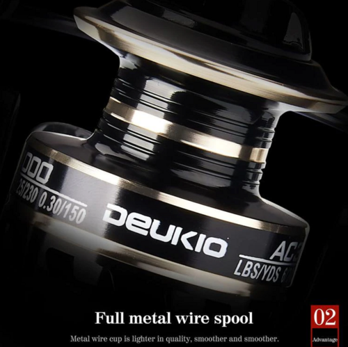 12BB Metal Spinning Fishing Reel 5.2:1 Freshwater Saltwater Left Right