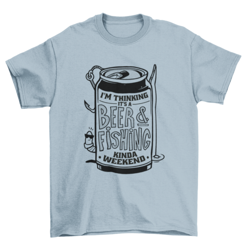 Beer and fishing t-shirt