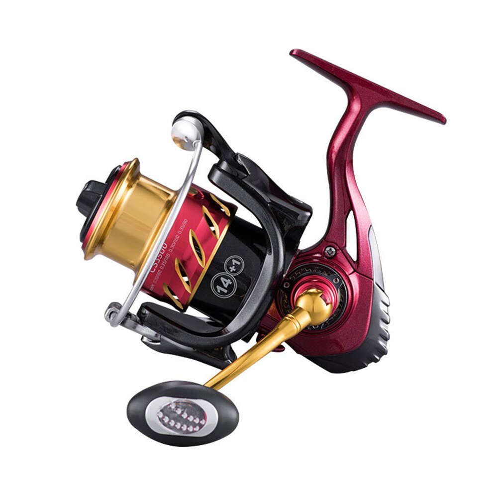 CS Spinning Fishing Wheel Reel Fishing Decors Gear Metal Spool Saltwater for Outdoor Fishing Portable Accessories