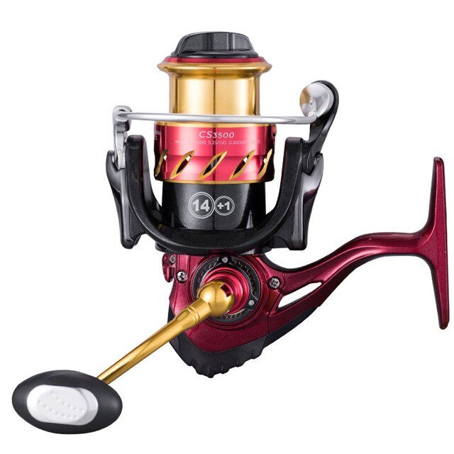 CS Spinning Fishing Wheel Reel Fishing Decors Gear Metal Spool Saltwater for Outdoor Fishing Portable Accessories